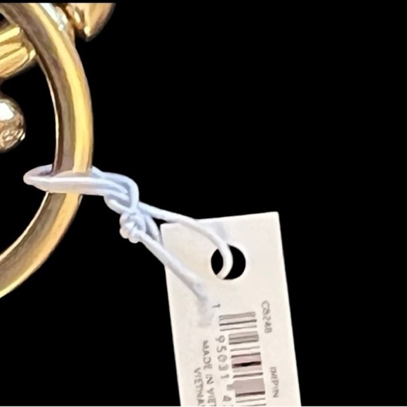 COACH Butterfly Signature Cs Leather Bag Charm Keychain Fob Summertime NEW NWT - Picture 4 of 4